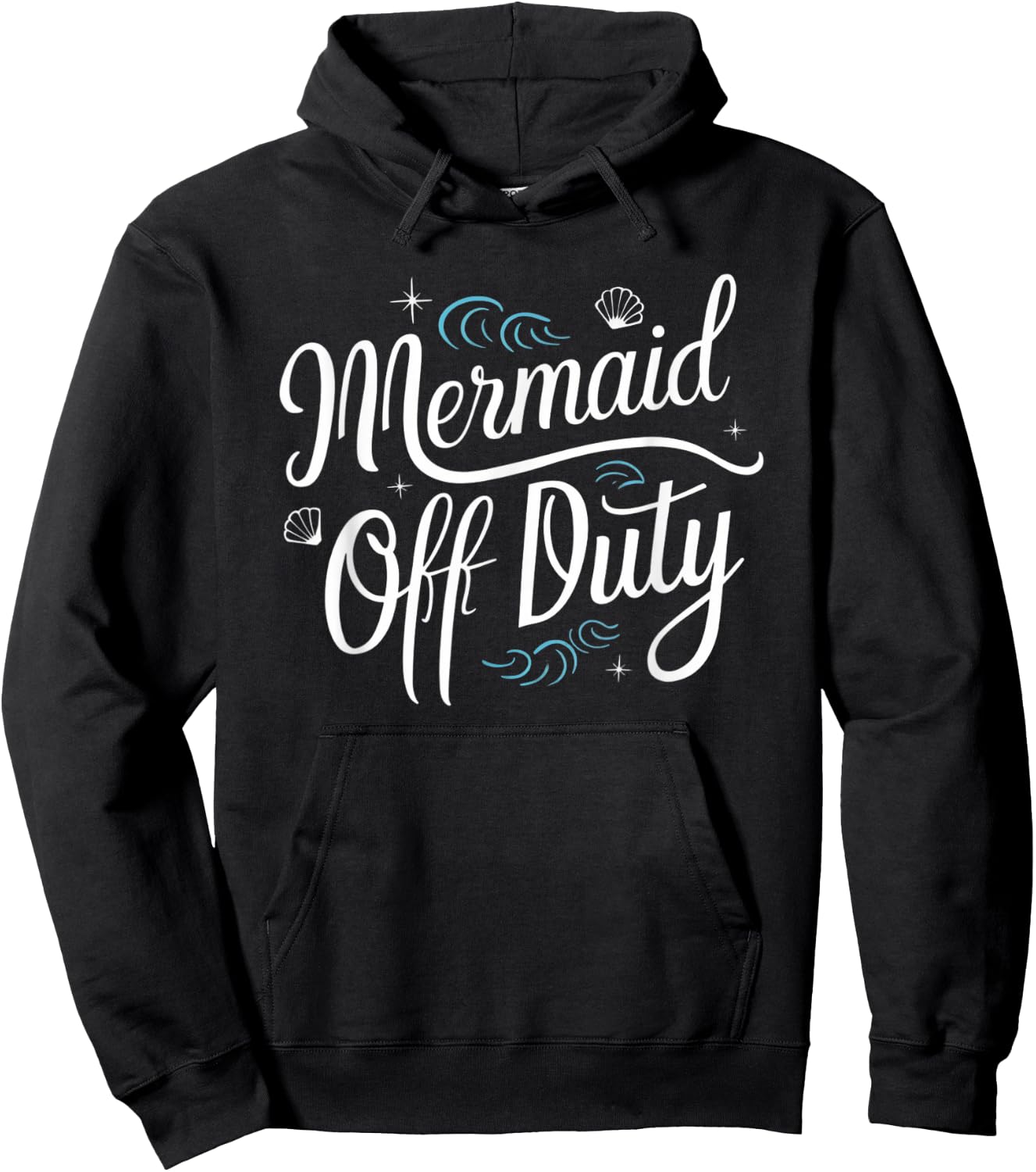Off Duty Mermaid Retro Summer Men Women Hoodie - Hoodie | Black