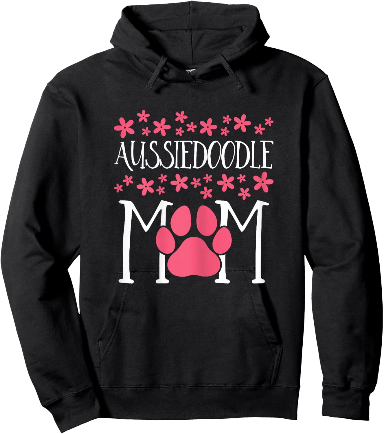 Aussiedoodle Mom Doodle Awesome Dog Lover Hoodie - Hoodie | Black