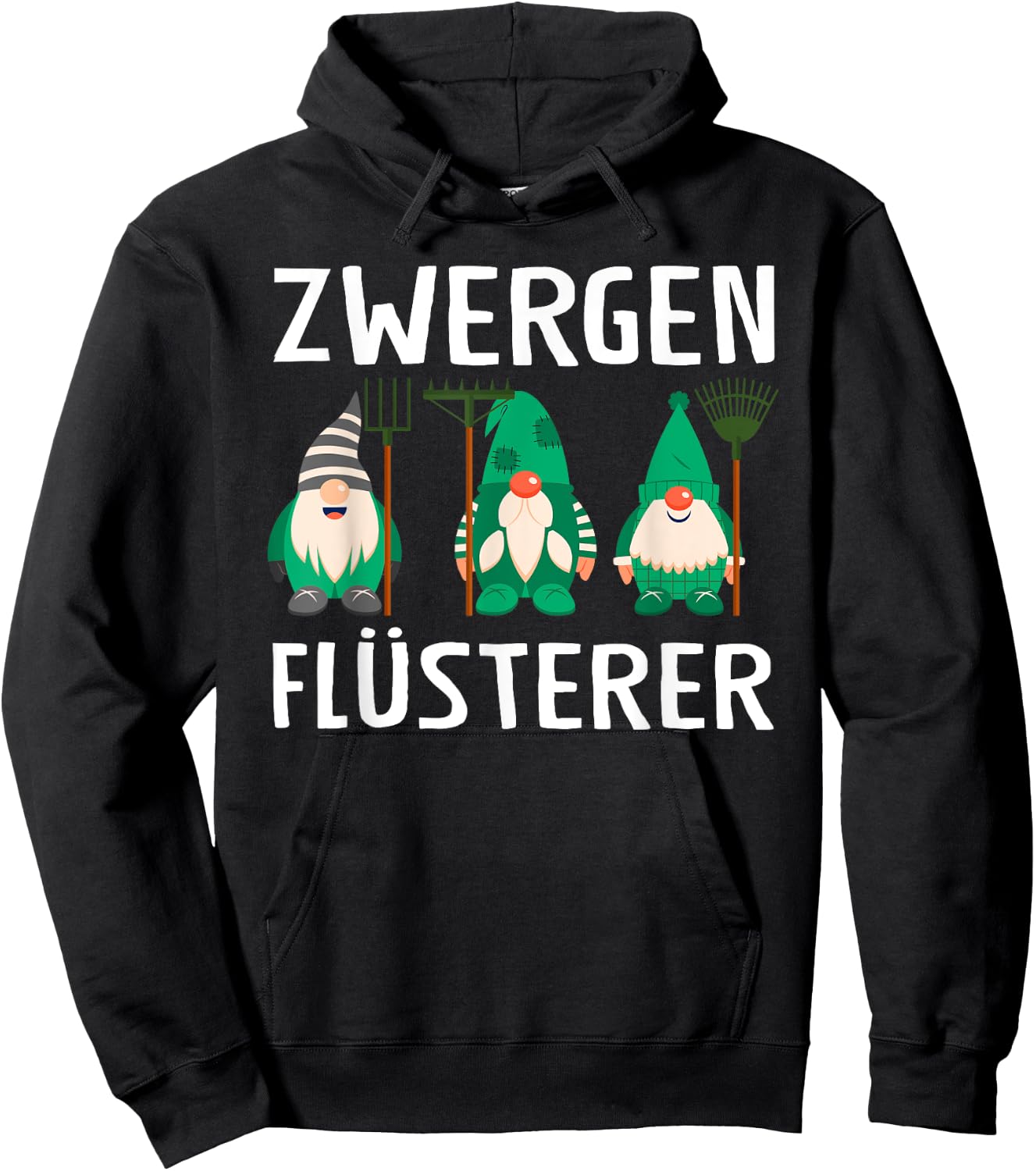 Zwergen Whisperer Garden Gnomes , black, s Hoodie - Hoodie | Black