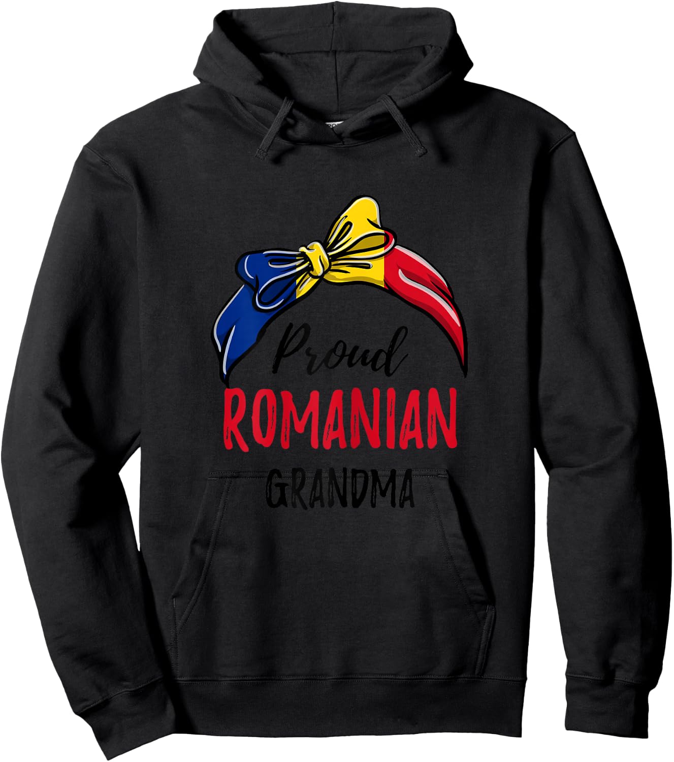 Proud Romanian Grandma Hoodie - Hoodie | Black