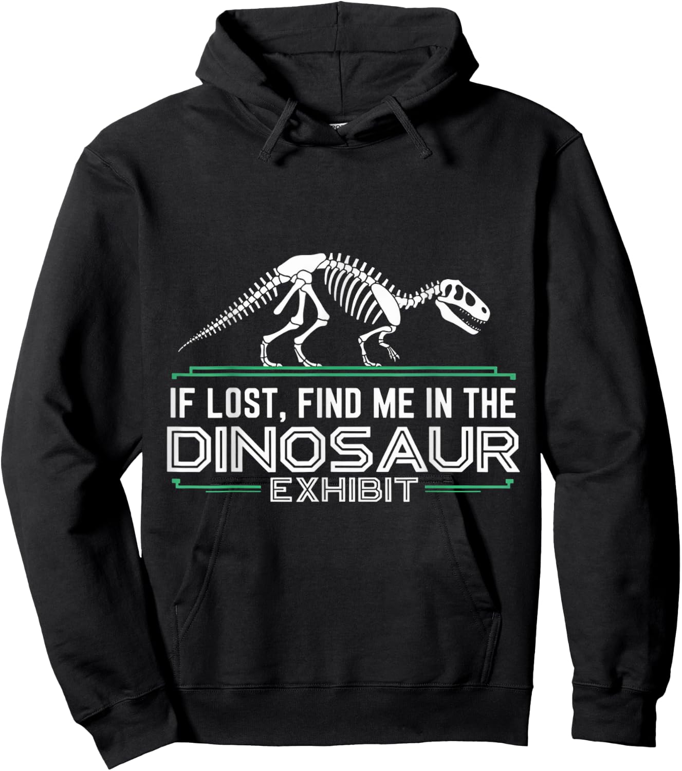 Find In Dinosaur Exhibit Museum Lover Museum Curator Museum Hoodie - Hoodie | Black