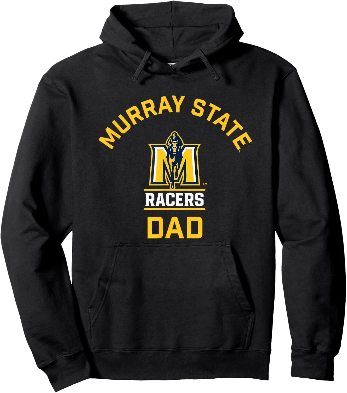 Murray State University Racers Arched Dad Hoodie - Hoodie | Black