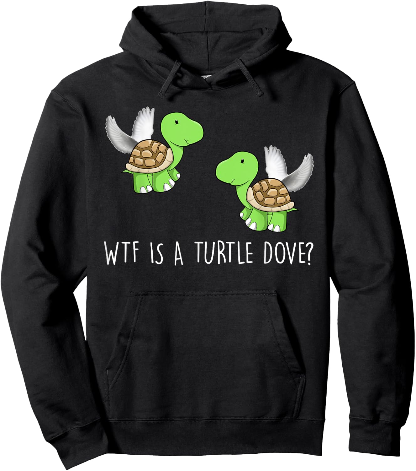 Funny Turtle T Shirt-Turtle Dove Men Hoodie - Hoodie | Black
