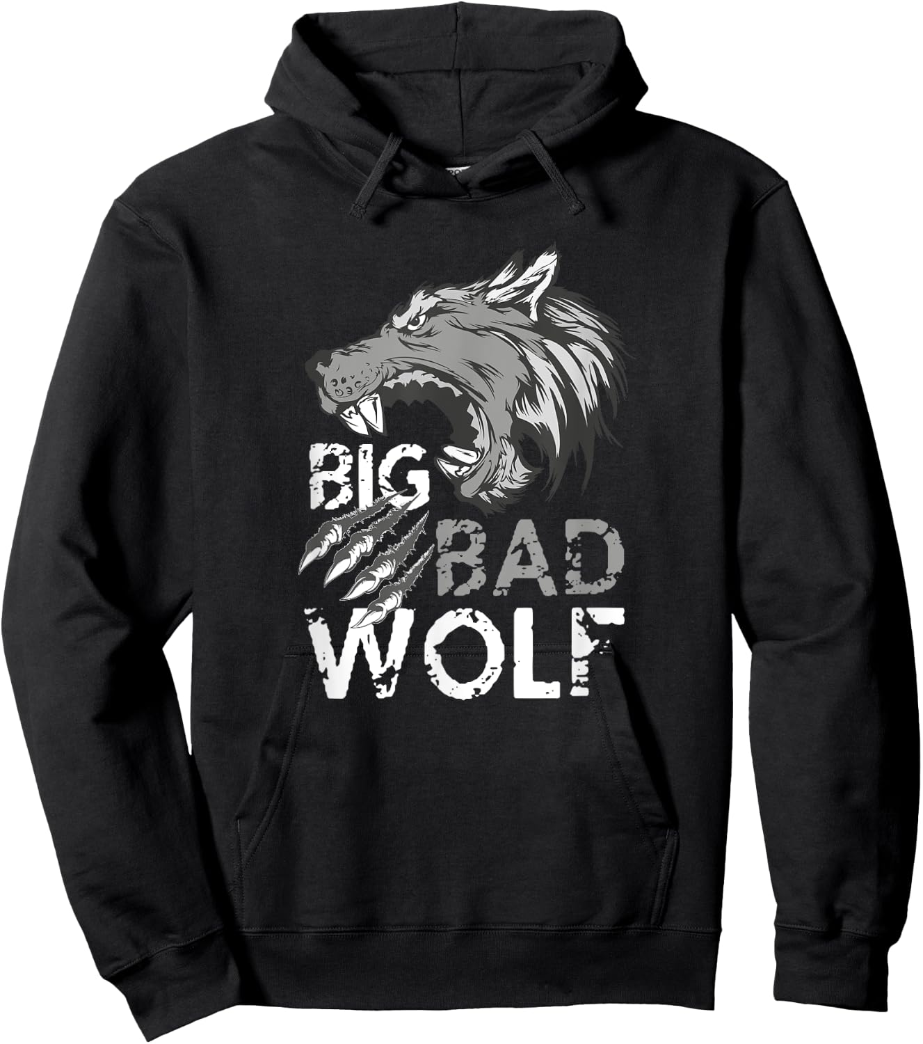 Big Bad Wolf Claw Marks Hoodie - Hoodie | Black