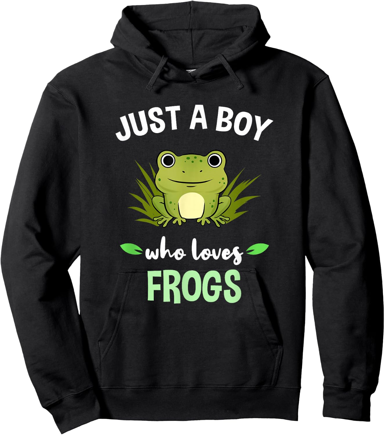 Just A Boy Who Loves Frogs Hoodie - Hoodie | Black