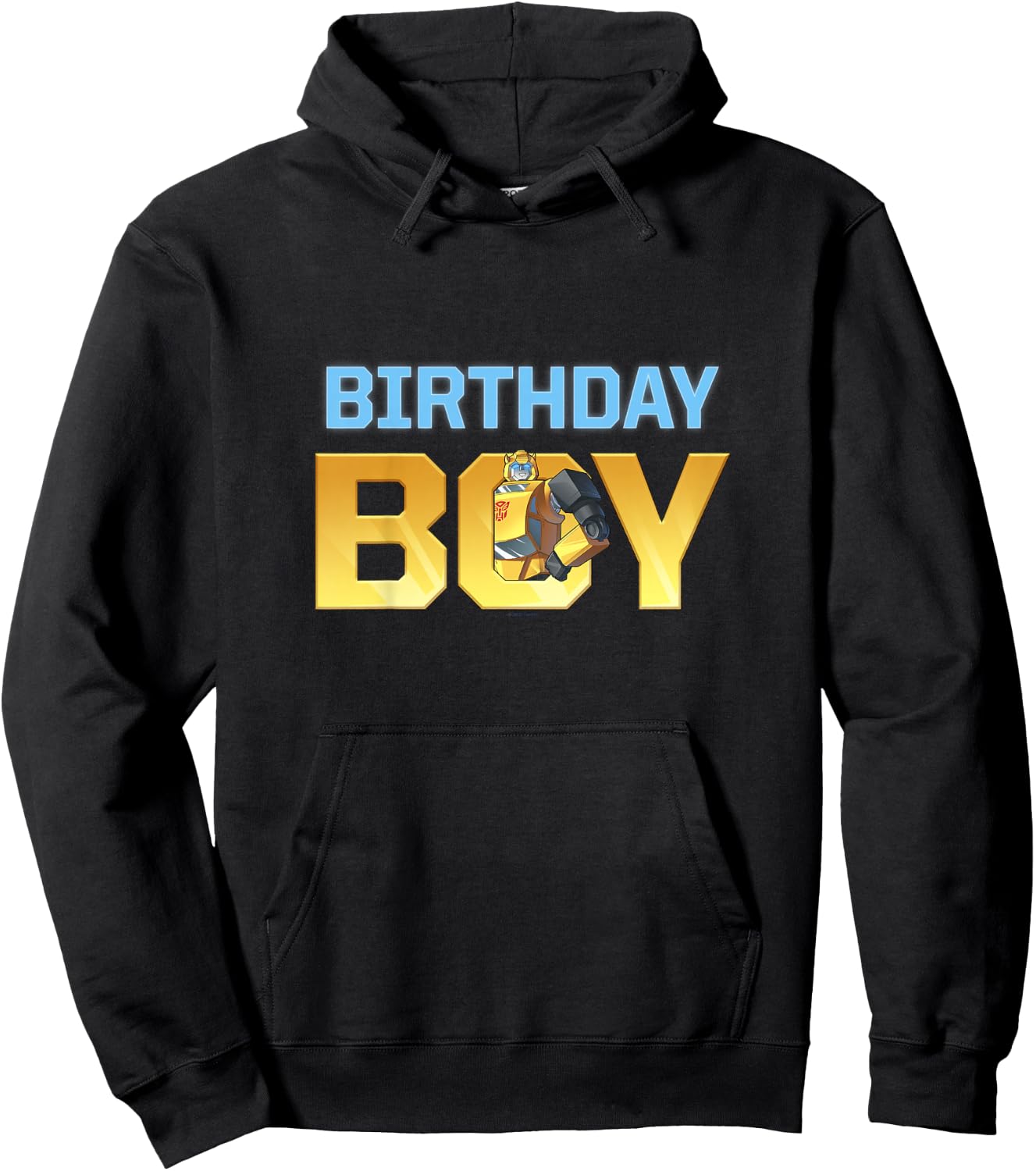 Kids Transformers Birthday Boy Classic Bumblebee Logo Youth Hoodie - Hoodie | Black