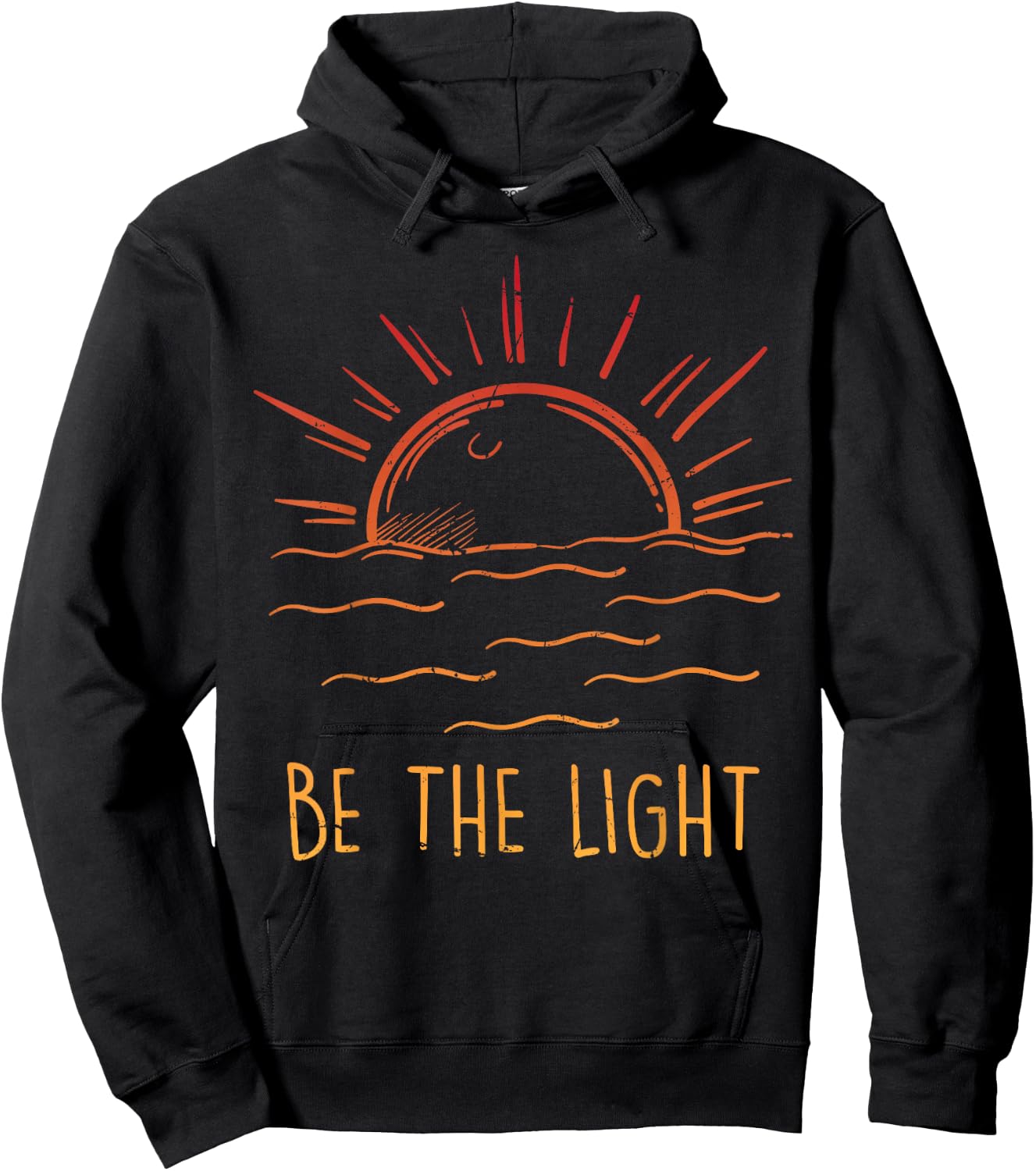 Be the Light - Let Your Light Shine - Waves Sun Christian Hoodie - Hoodie | Black