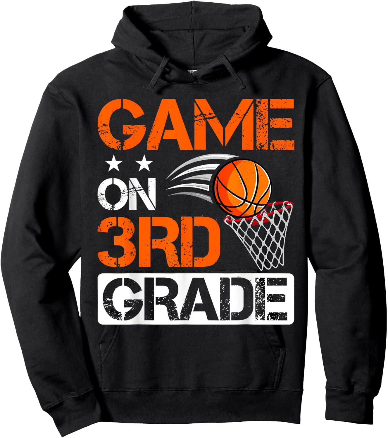 Third Grade Game on Basketball Back To School 3rd Grade Hoodie - Hoodie | Black