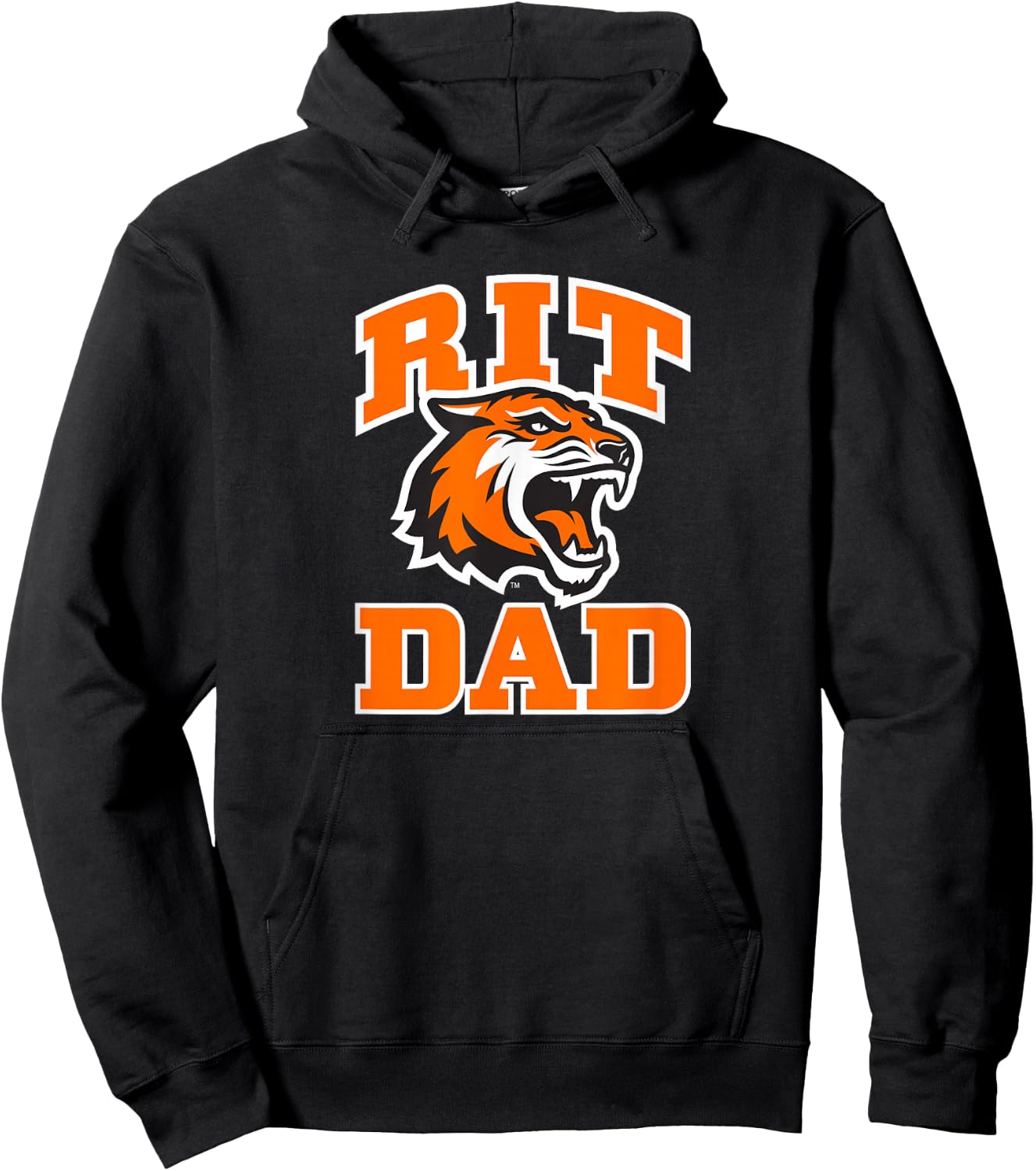 Rochester Institute of Technology RIT Dad Tiger Parent Hoodie - Hoodie | Black