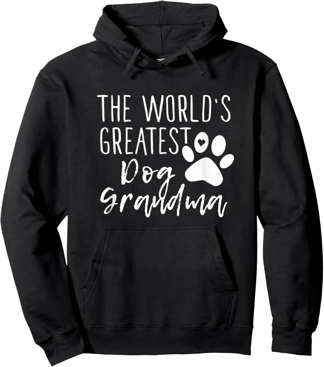 The World's Greatest Dog Grandma - Cute Dog Owner Hoodie - Hoodie | Black