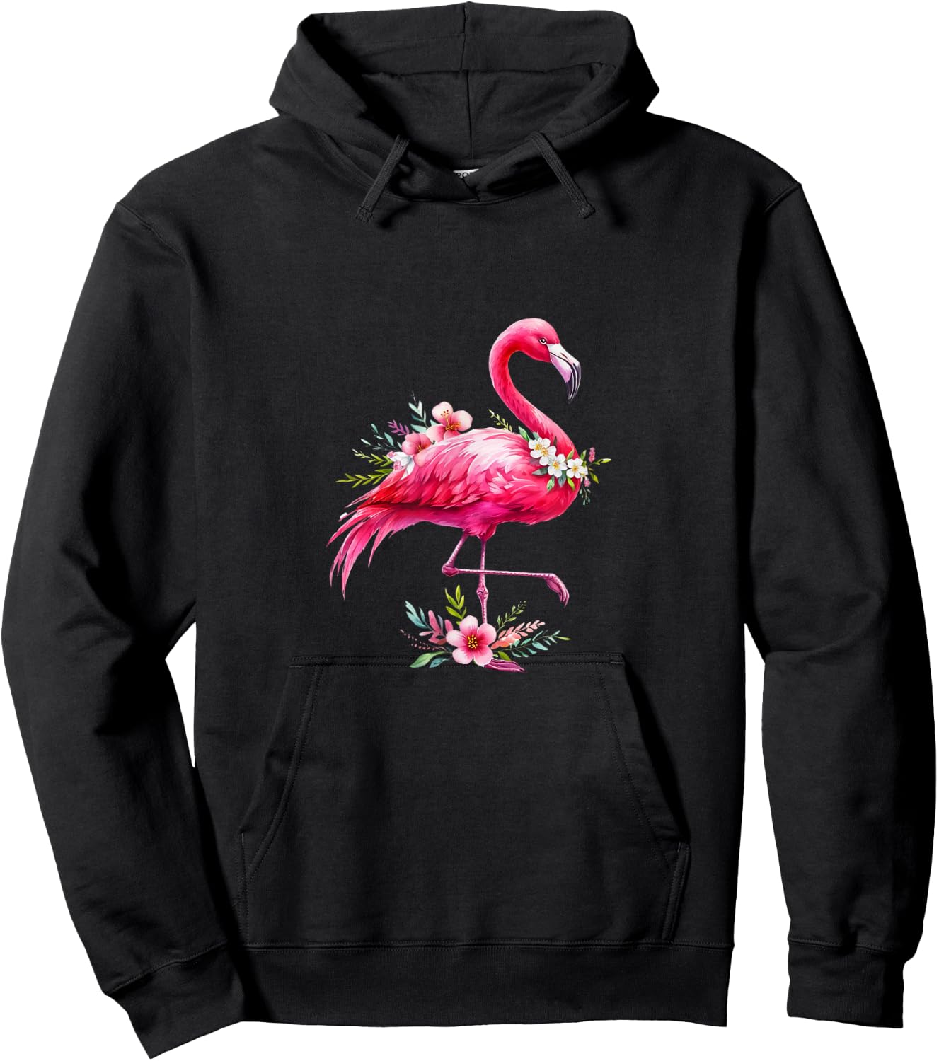 Flamingo Costume, Pink Flamingo, Flamingo , black Hoodie - Hoodie | Black