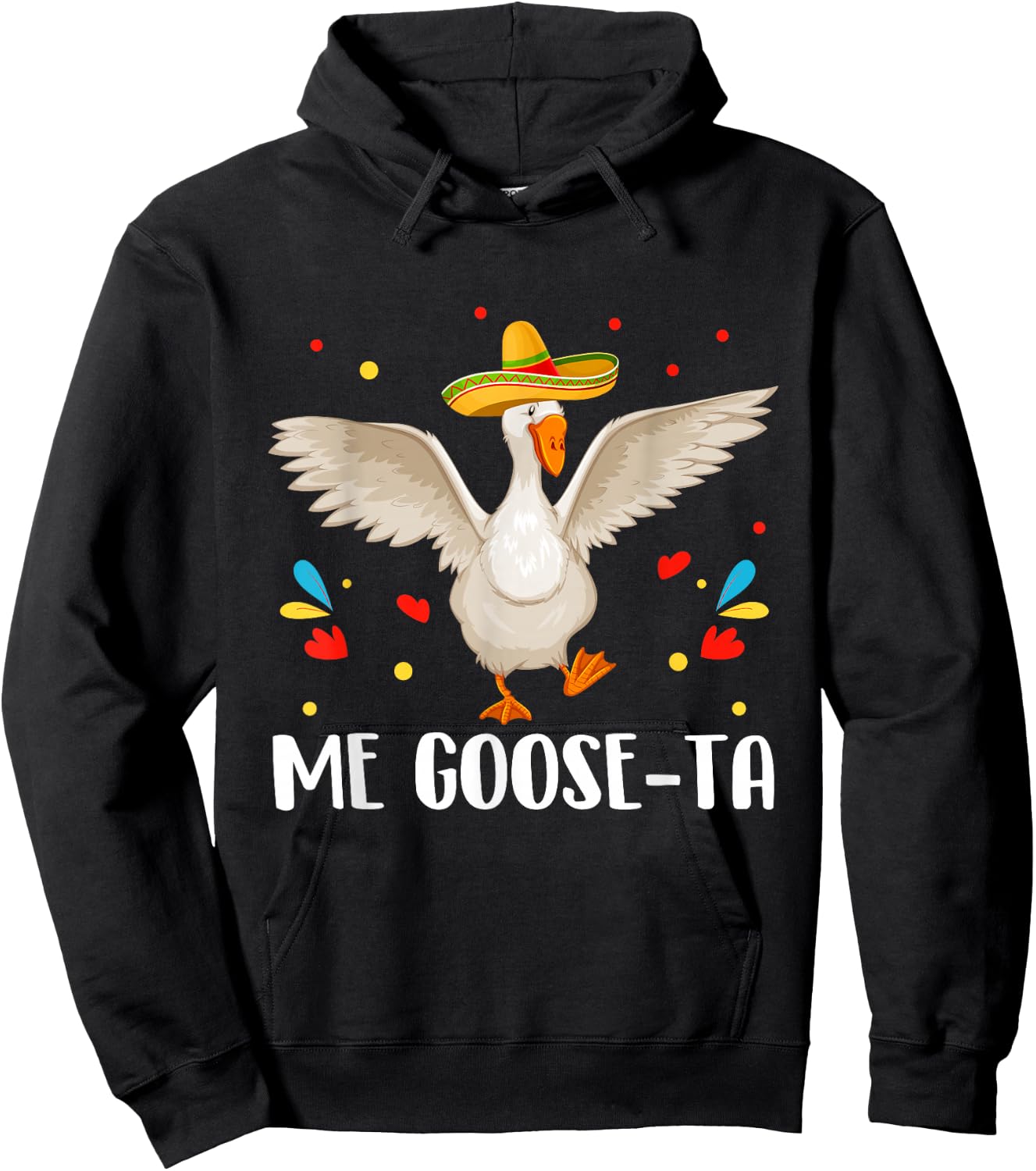 Me Goose-Ta Spanish Goose Toddler Shirt Outfit Mexican Hoodie - Hoodie | Black