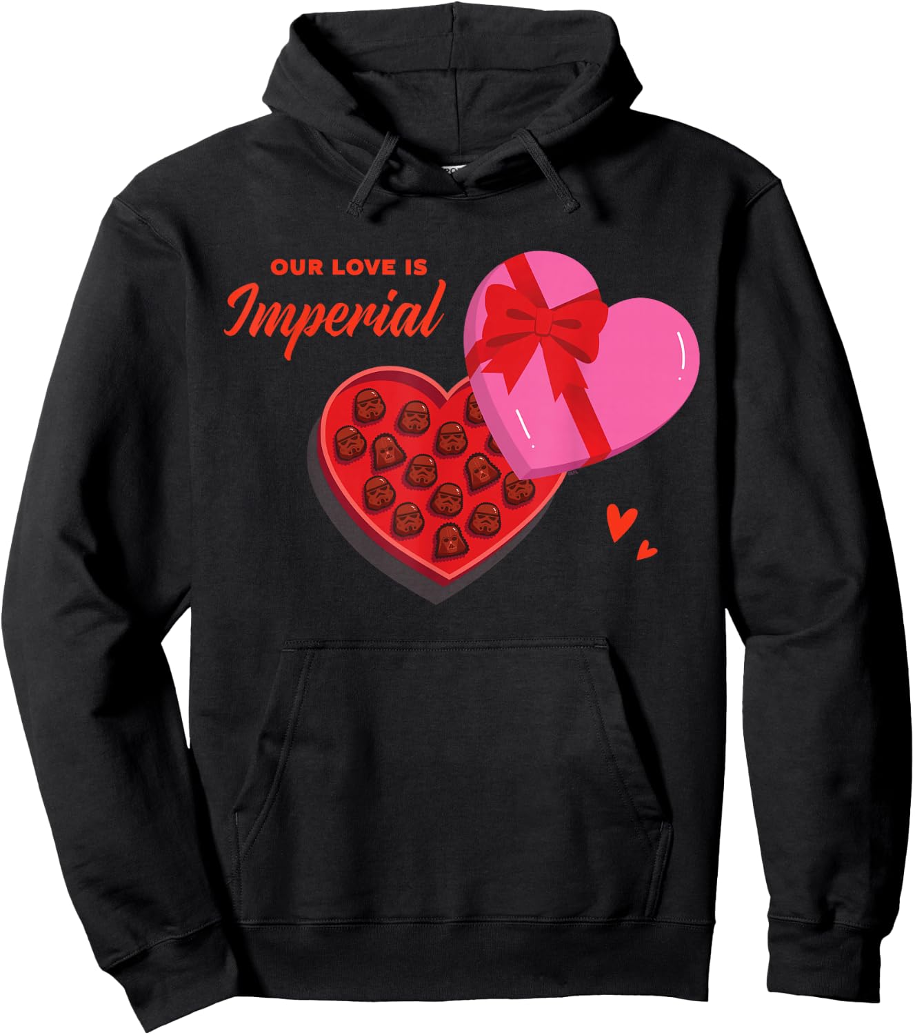 Star Wars Valentine's Day Chocolates "Our Love is Imperial" Hoodie - Hoodie | Black