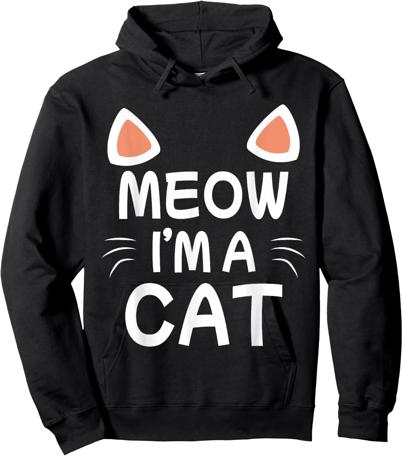 Meow I'm A Cat Cute Cat Costume Funny Kids Adults Gift Hoodie - Hoodie | Black