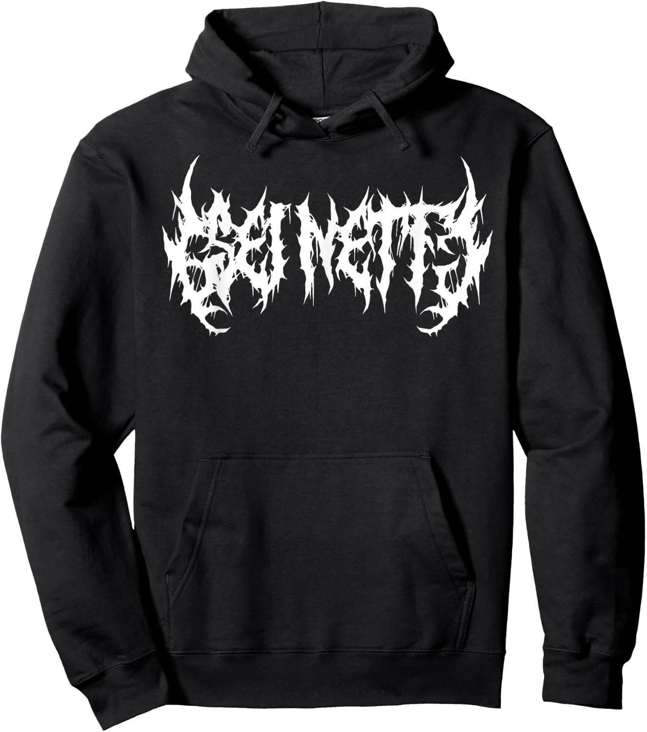 Be Nice Funny Death Metal Band Logo Goth Emo Punk Metal , black Hoodie - Hoodie | Black
