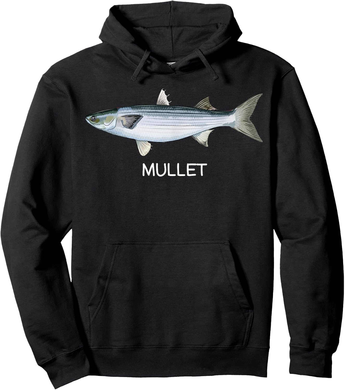 Mullet Saltwater Game Fish Hoodie - Hoodie | Black