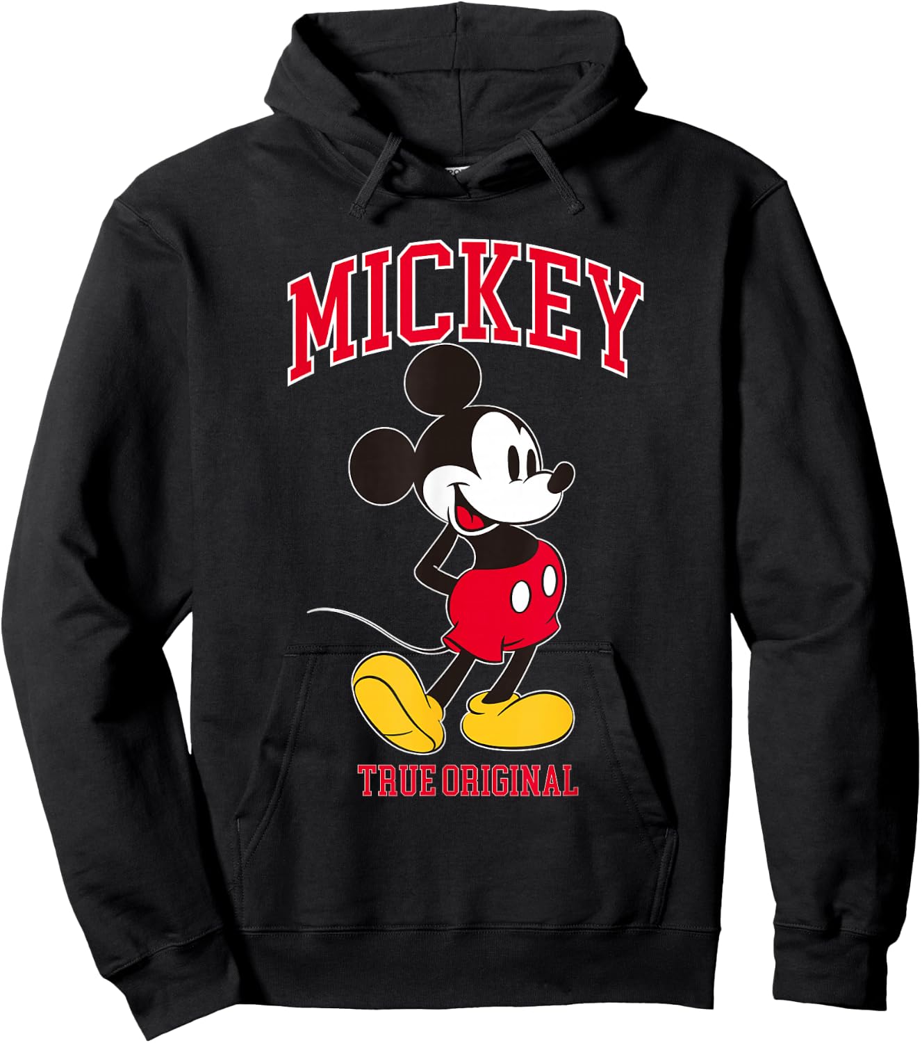 Disney Mickey And Friends Mickey Mouse '28 Football Style Hoodie - Hoodie | Black
