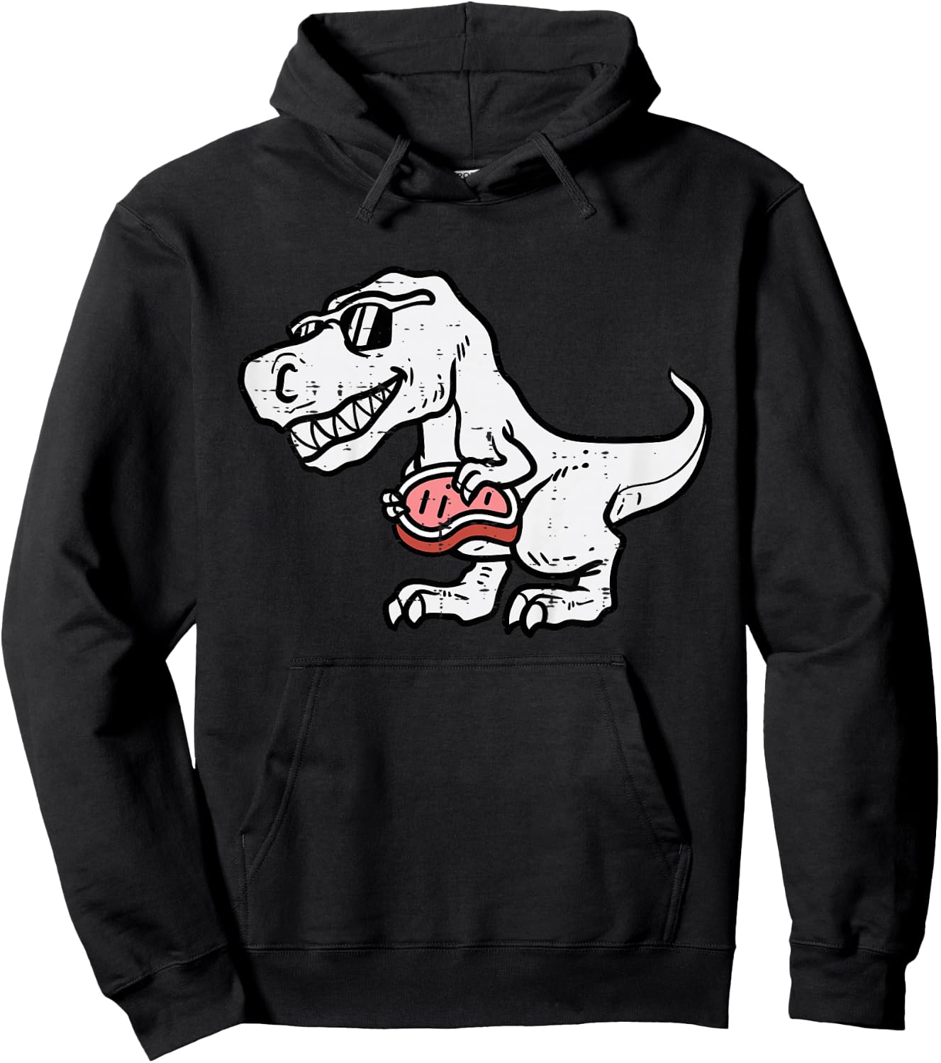 Kids Bbq Meat Lover Dino Trex Barbecue Grilling Boys Kids Toddler Hoodie - Hoodie | Black