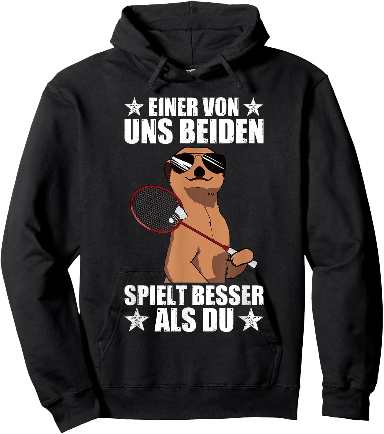 One of Us Badminton Player Shuttlecock Badminton Hoodie - Hoodie | Black