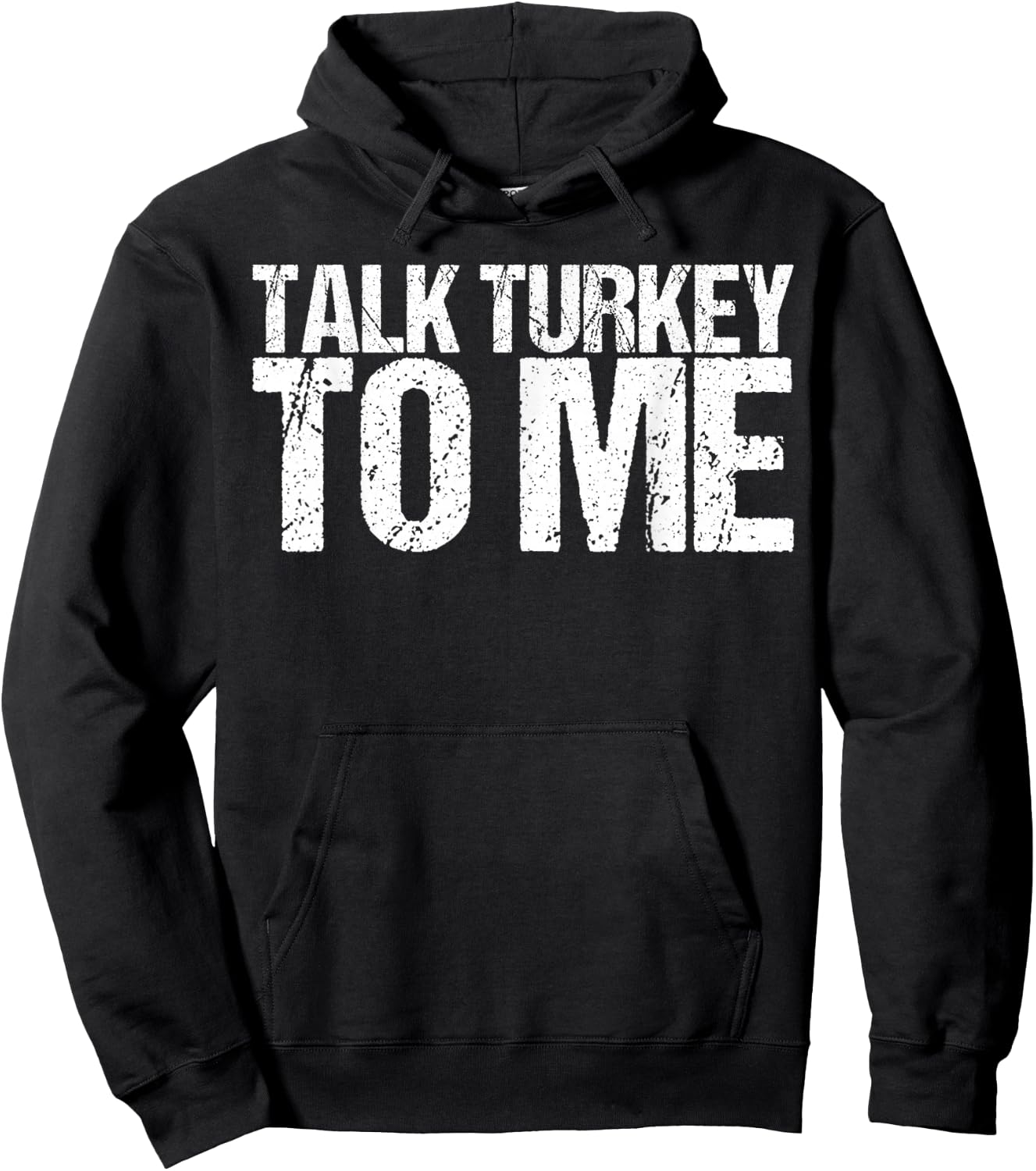 Talk Turkey to Me Shirt Funny Thanksgiving Hoodie - Hoodie | Black