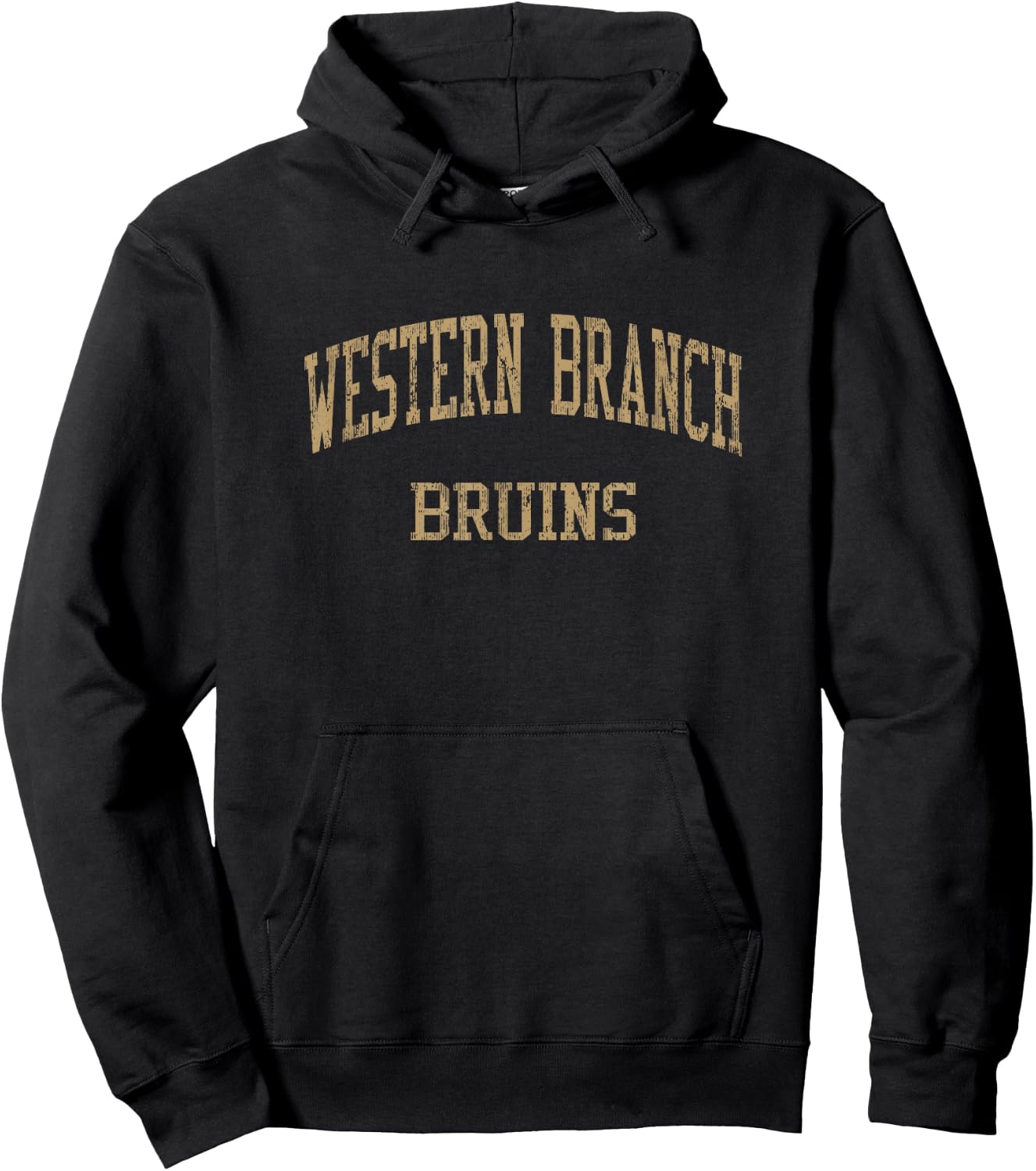 Western Branch High School HS Chesapeake VA Vintage Sports Hoodie - Hoodie | Black