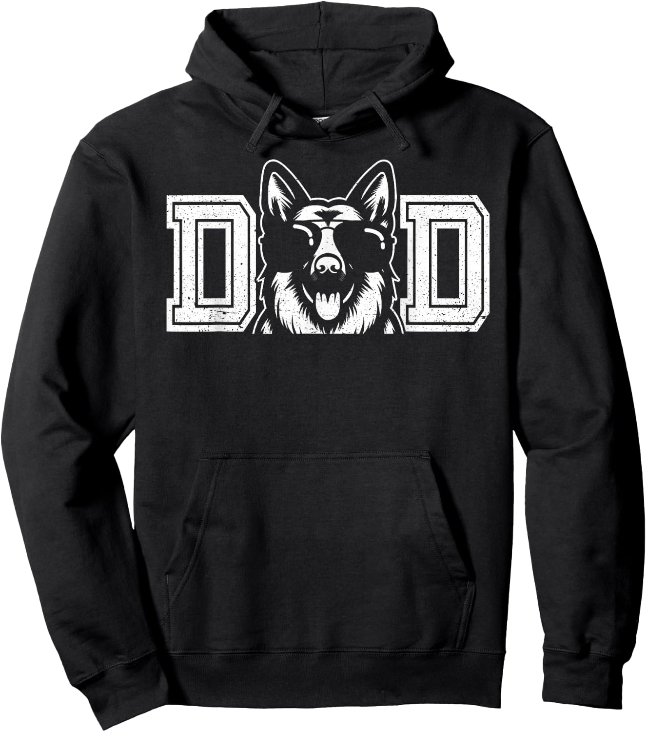 German Shepherd Dog Owner Dad Father's Day Men Hoodie - Hoodie | Black