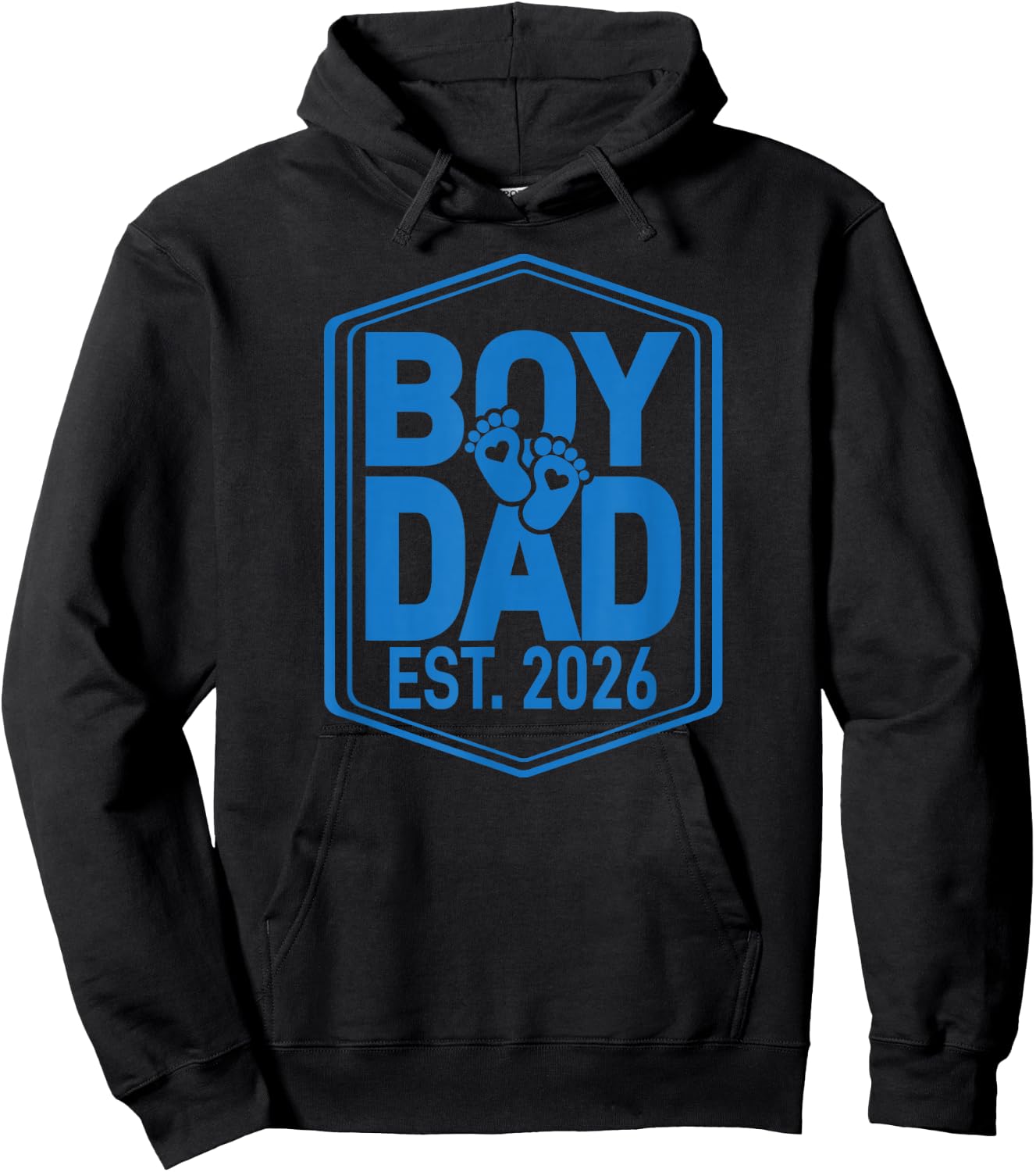 Boy Dad First Father's Day 2026 New Dad 1st Time Daddy Hoodie - Hoodie | Black