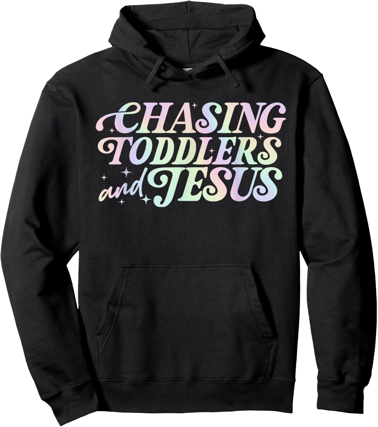 Chasing Toddlers, Je-sus, Christian Mom Hoodie - Hoodie | Black