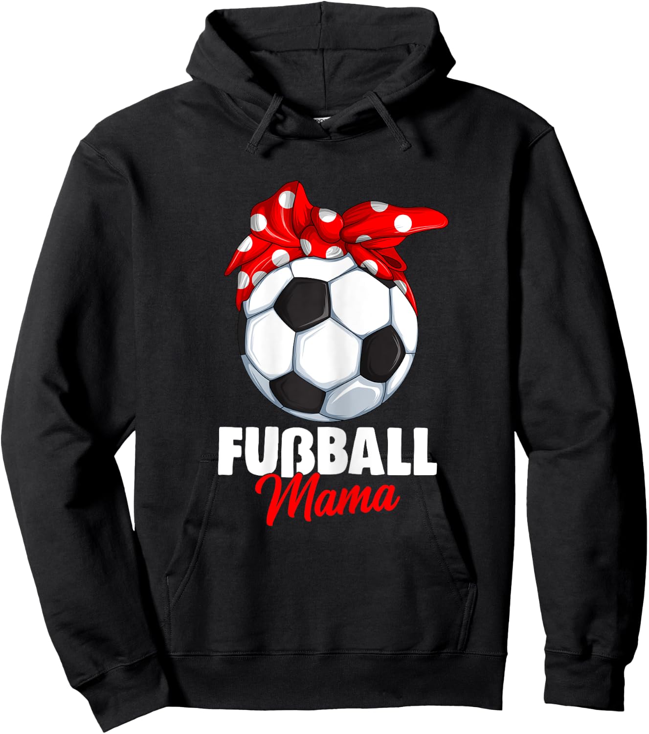 Women's Football Mum Footballer Mother , black, s Hoodie - Hoodie | Black