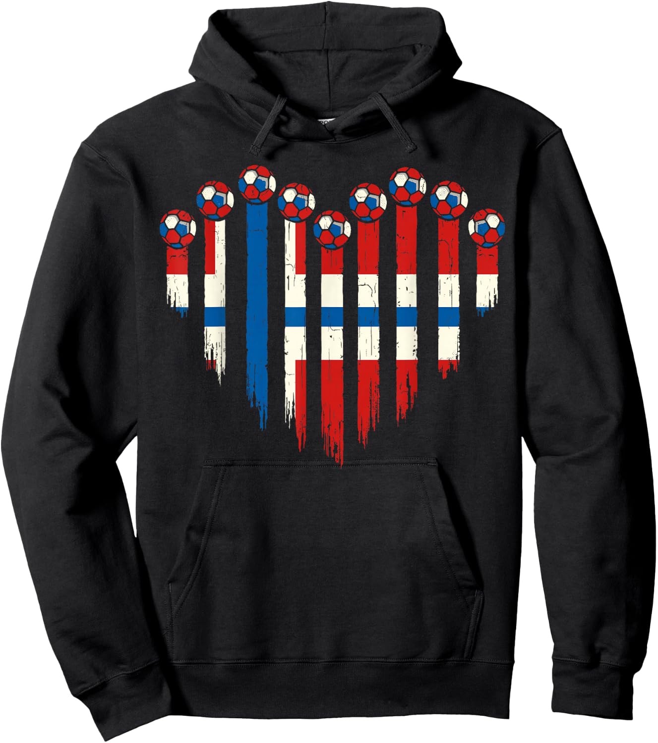Norwegian Flag Novelty Norway Hoodie - Hoodie | Black