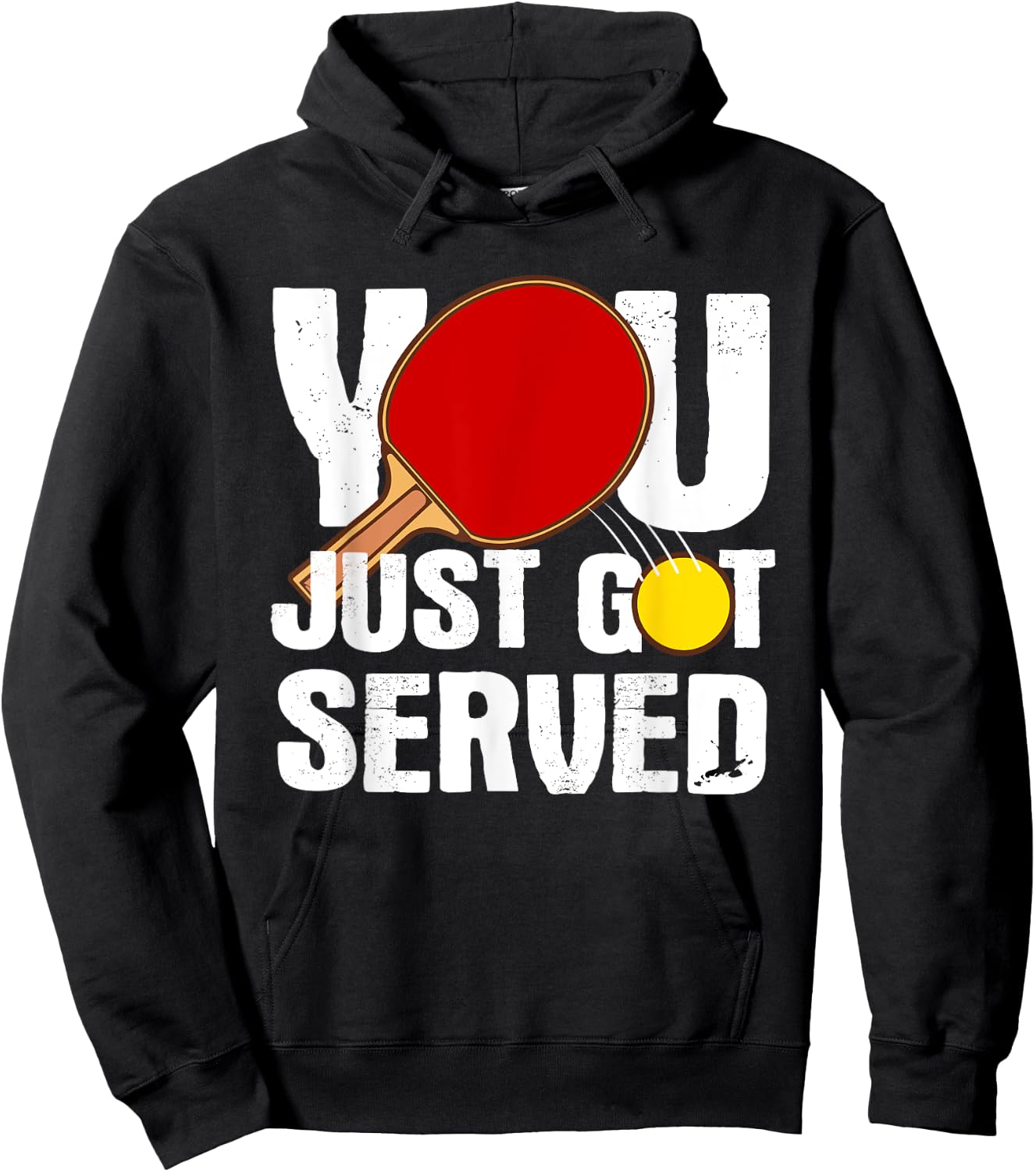 Funny Table Tennis Design Women Ping Pong Players Hoodie - Hoodie | Black