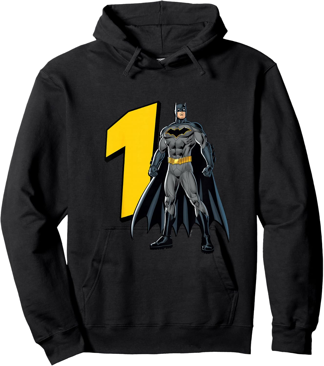 Kids Batman Super Hero 1st Birthday Hoodie - Hoodie | Black
