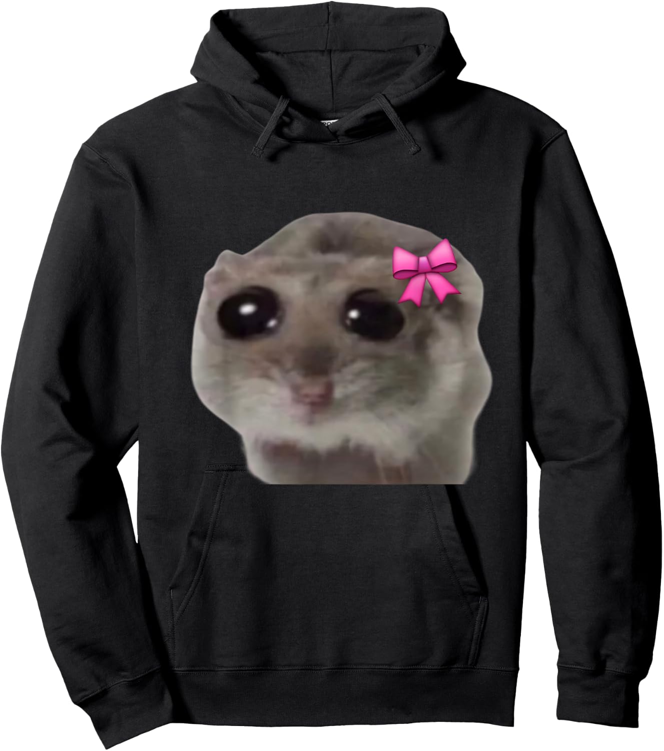 Official Sad Hamster Meme Hoodie - Hoodie | Black