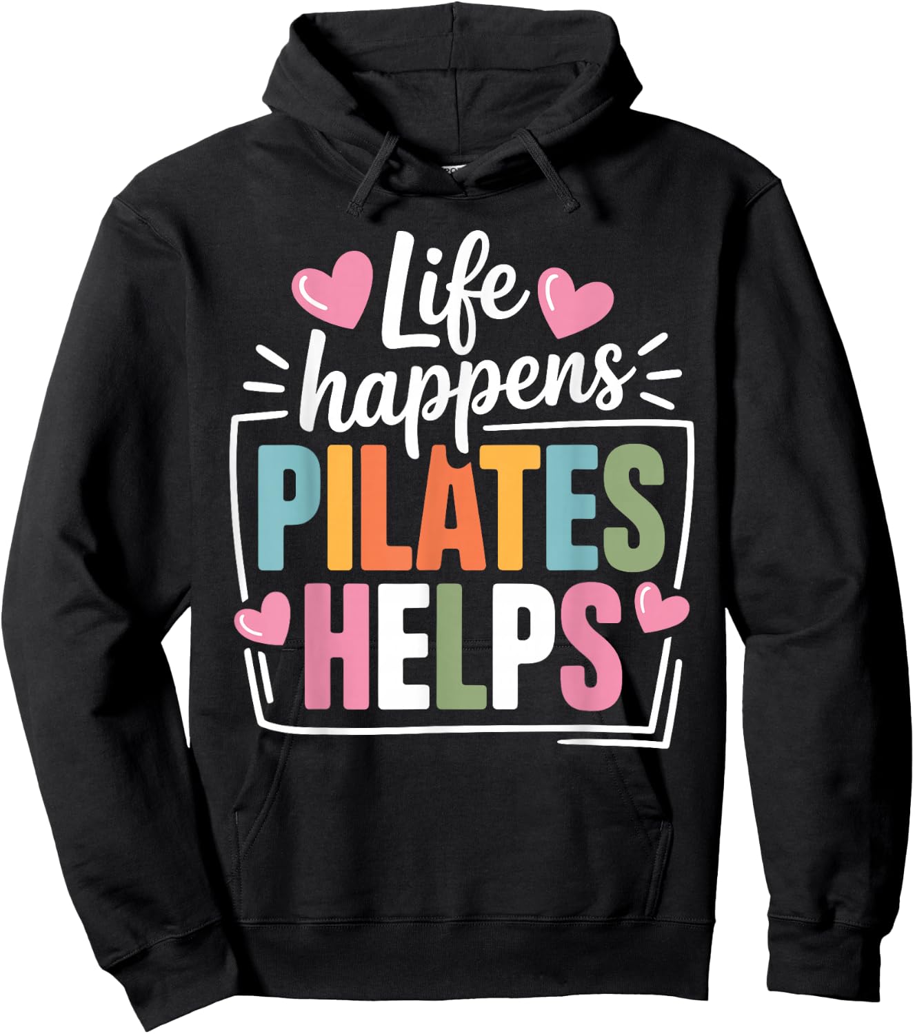 Pilates Art Women Pilates Instructor Pilates Lover Hoodie - Hoodie | Black