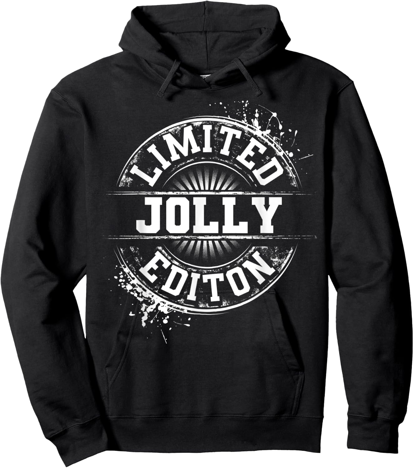 JOLLY Funny Surname Family Tree Birthday Reunion Gift Hoodie - Hoodie | Black