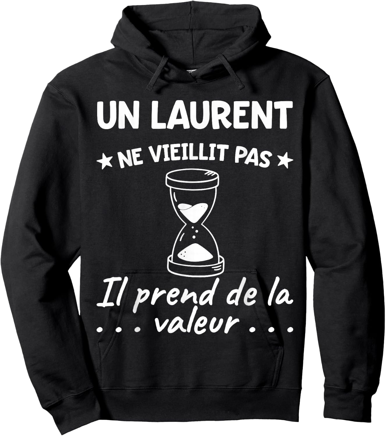 Laurent Valeur | Birthday Funny Funny Dad Father Name , Black, S Hoodie - Hoodie | Black
