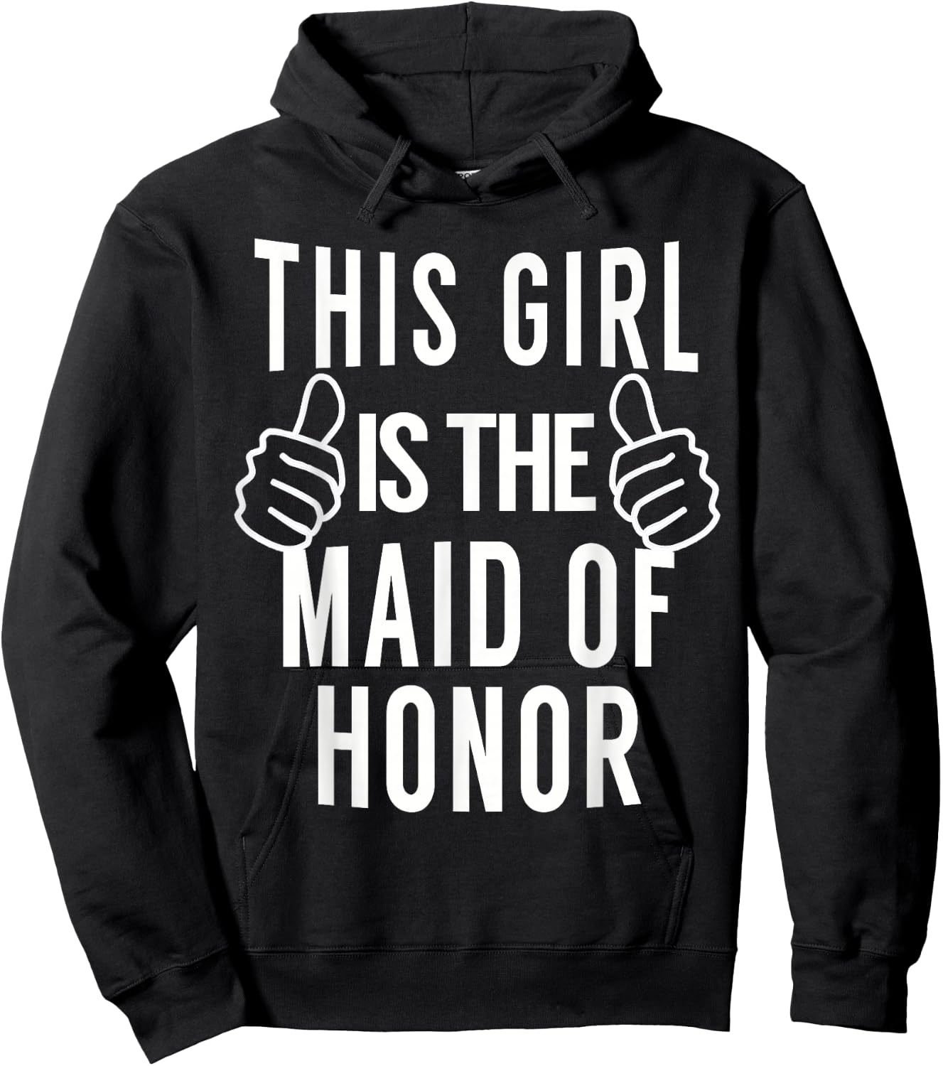 This Girl Is The Maid of Honor - Maid of Honor Shirt Hoodie - Hoodie | Black