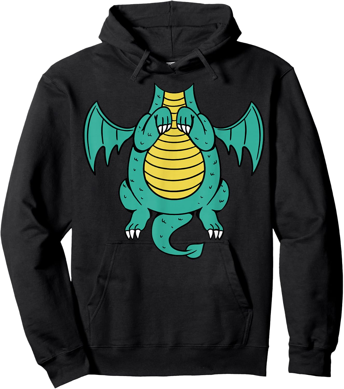 Drachenkostüm Drache Drachen Kostüm Kind Erwachsene Kinder Hoodie - Hoodie | Black