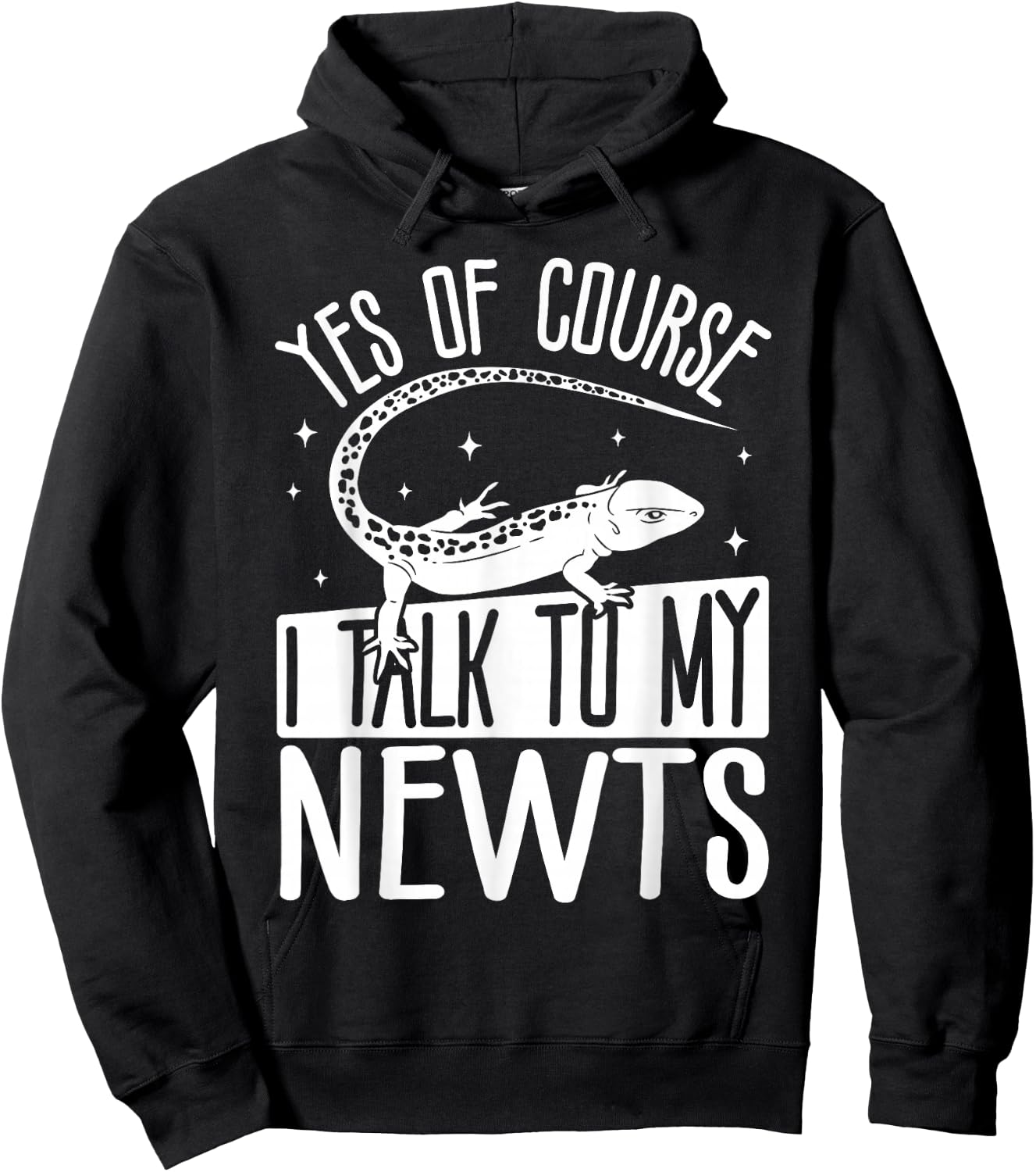 Newt Stuffed Animal Lizard Lover Reptile Keeper Newt Hoodie - Hoodie | Black