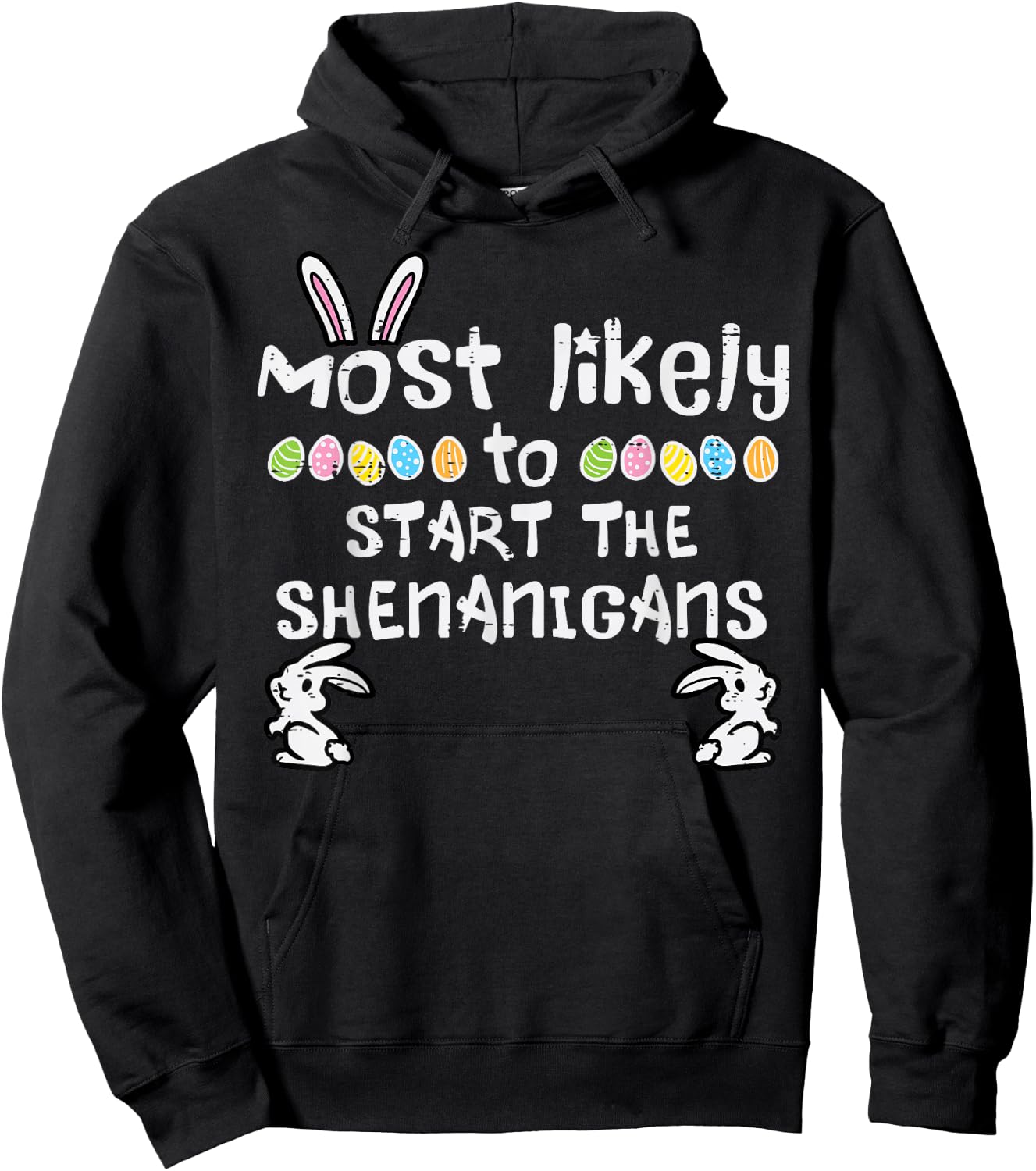 Most Likely Start Shenanigans Family Matching Men Women Kids Hoodie - Hoodie | Black