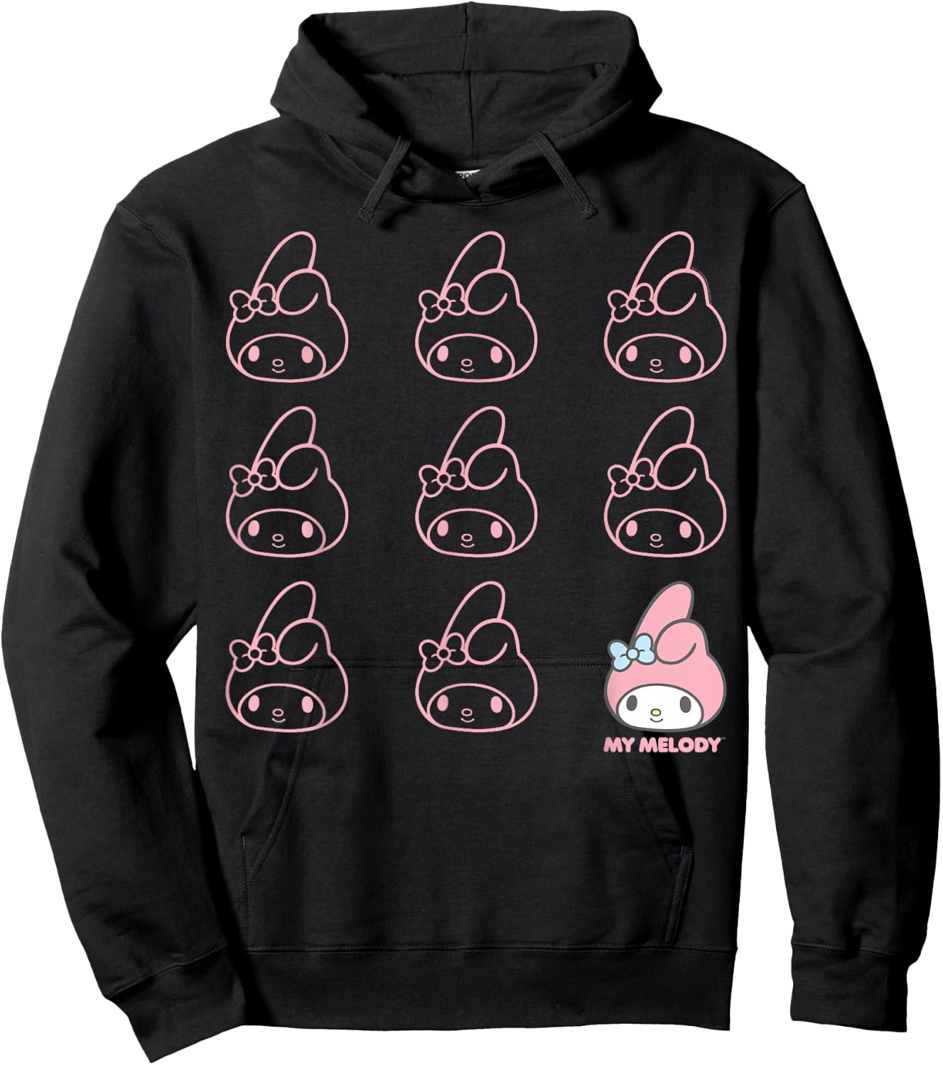 My Melody Real Hoodie - Hoodie | Black