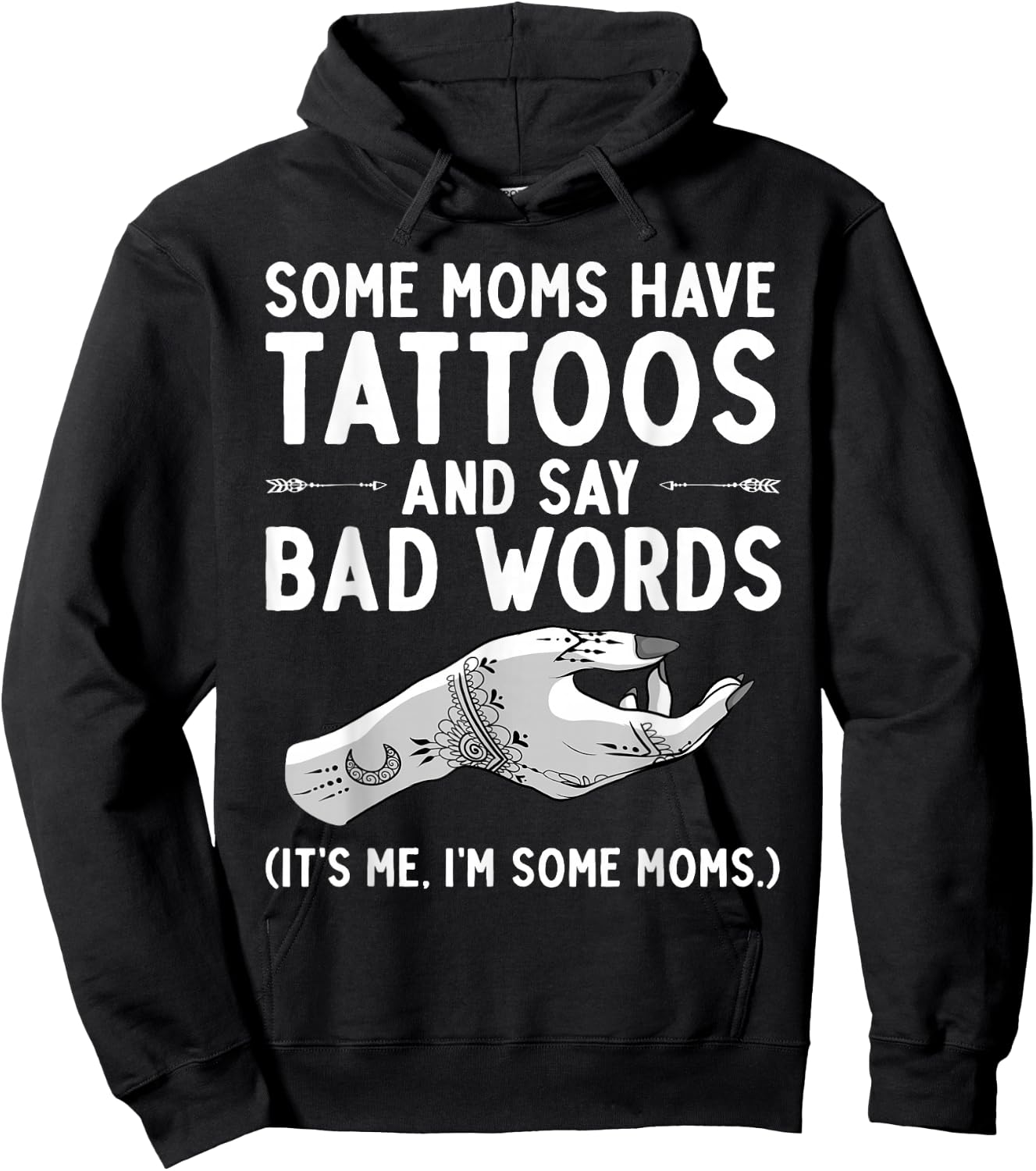 Funny Tattoo Lover Gift - Women's Tribal Tattoo Mom - Black, Small Hoodie - Hoodie | Black