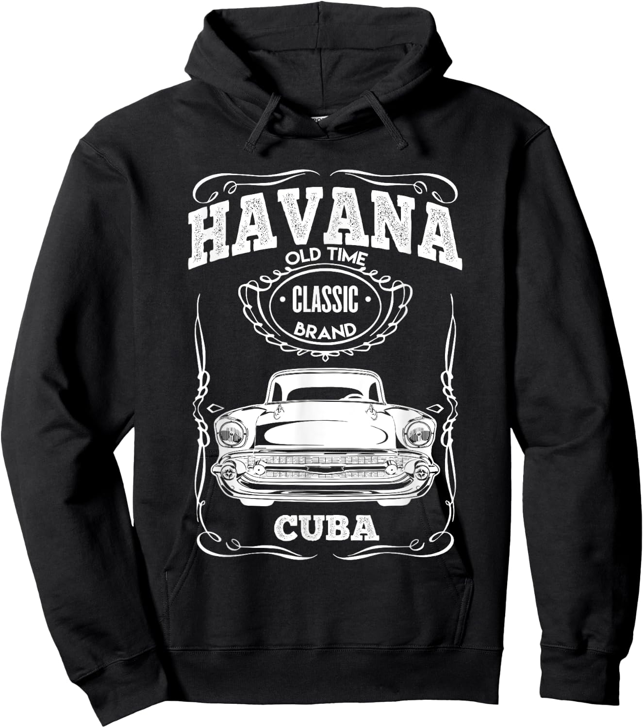 Havana Classic Cars Cuba Muscle Retro Vintage Gift Hoodie - Hoodie | Black