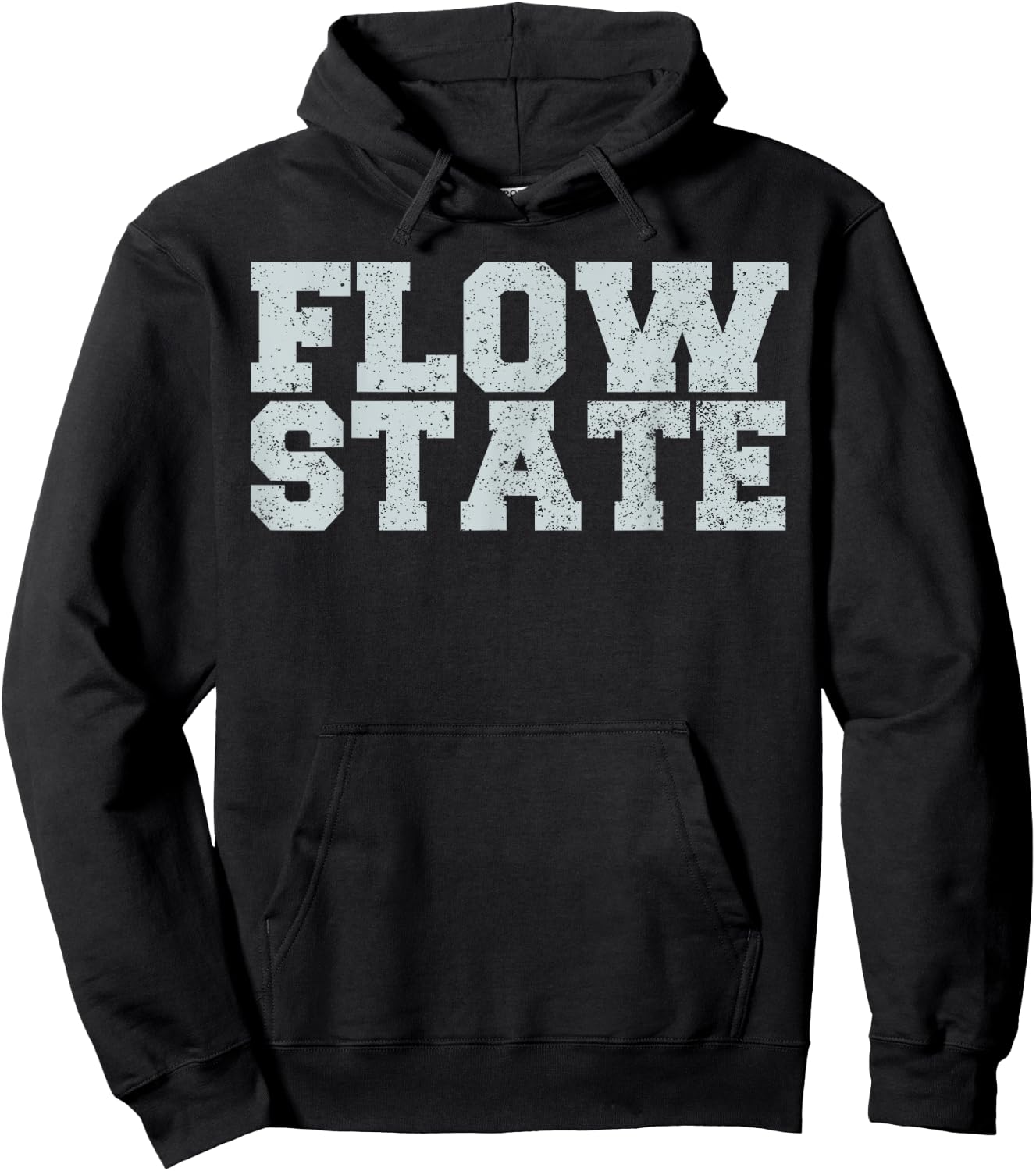 Flow State - Vintage Distressed Flow State Shirt Hoodie - Hoodie | Black