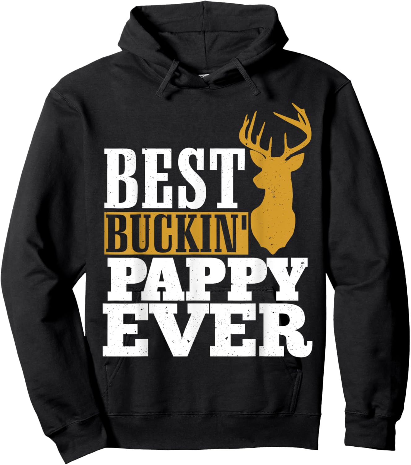 Best Buckin Pappy Ever Cool Pappy Hoodie - Hoodie | Black