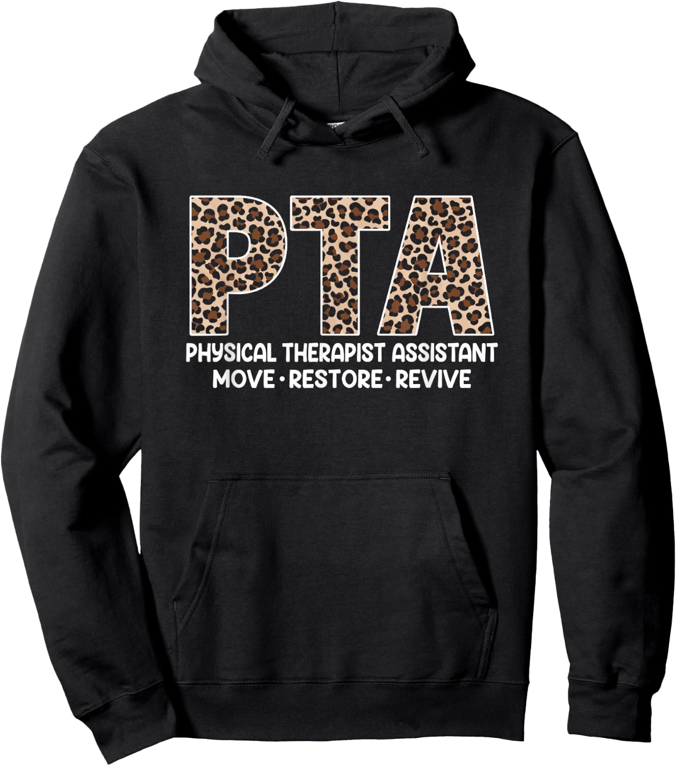 Physical Therapy Assistant PTA Physiotherapy Novelty Hoodie - Hoodie | Black