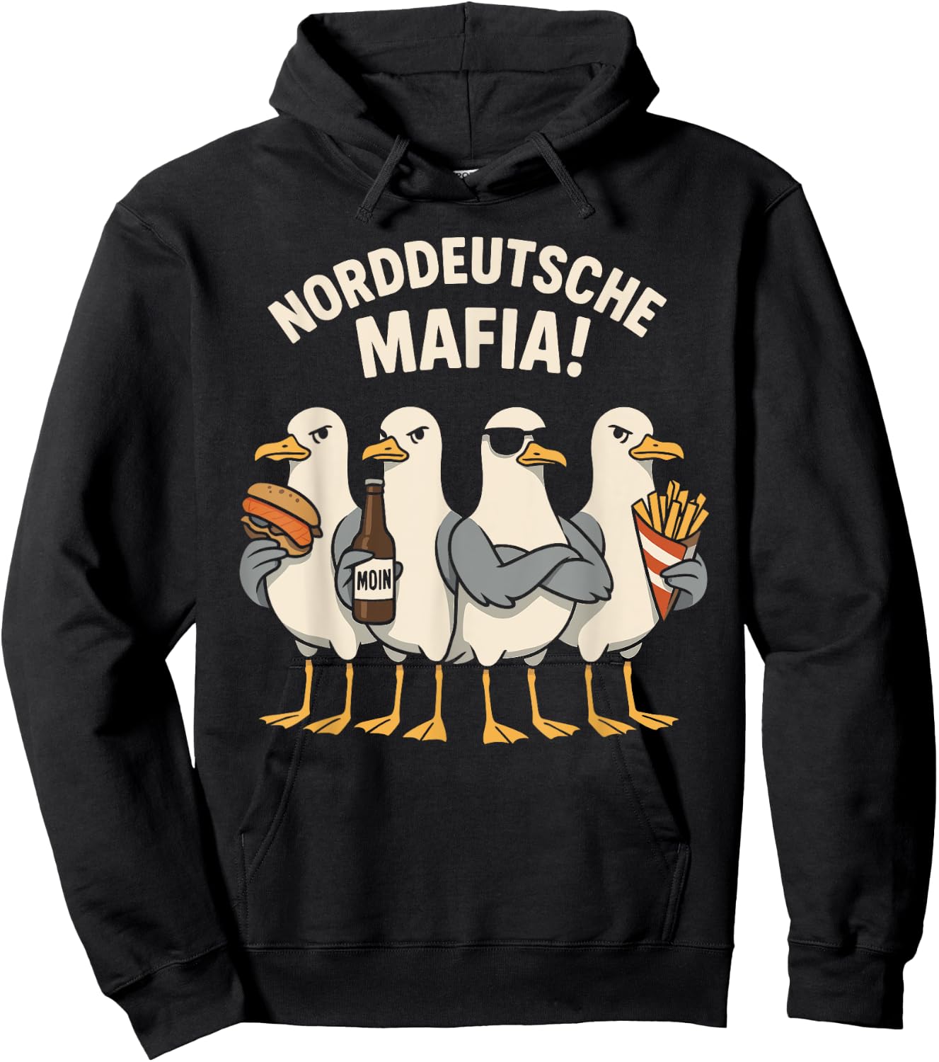 Möwe Norddeutsche Mafia Hoodie - Hoodie | Black