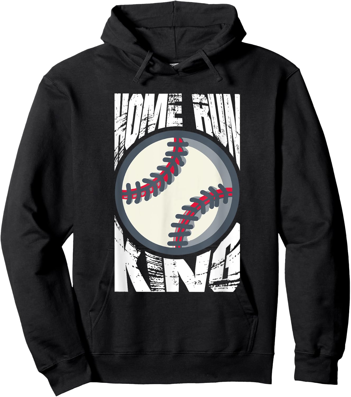 Baseball Home Run King Sports Hoodie - Hoodie | Black
