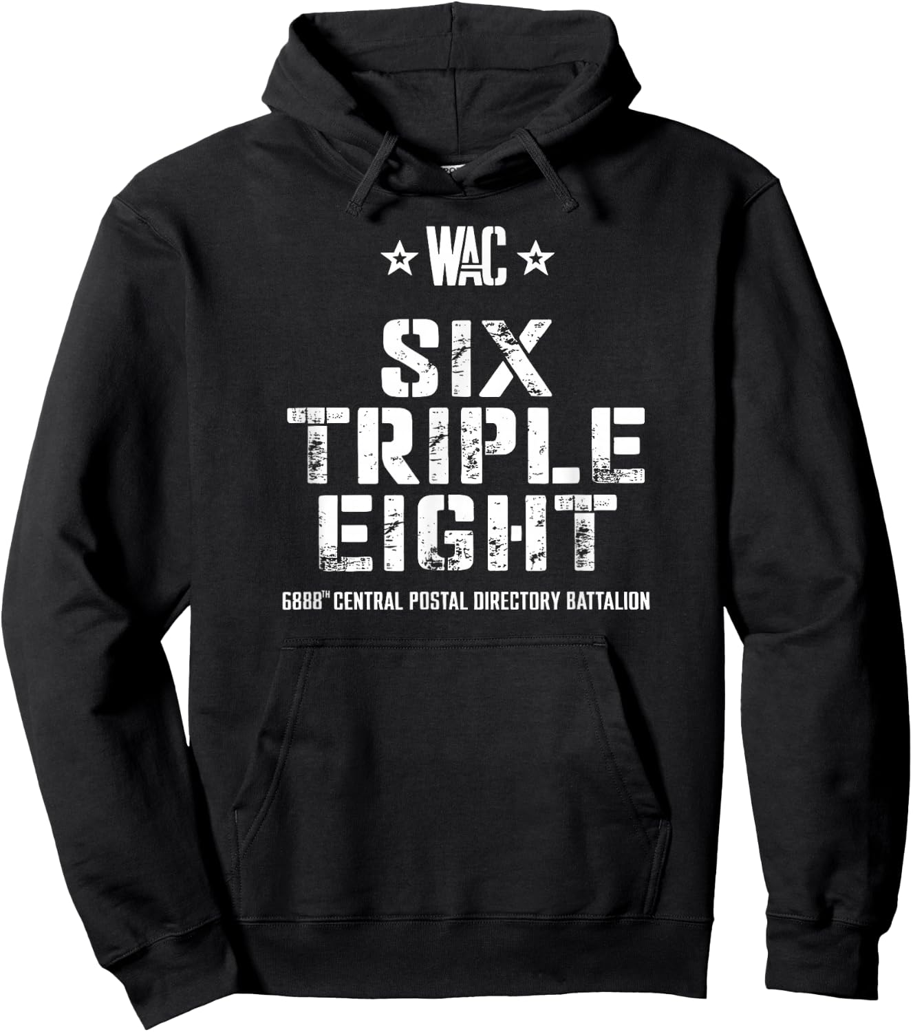 6888th Central Postal Directory Battalion 6 Triple 8th Hoodie - Hoodie | Black
