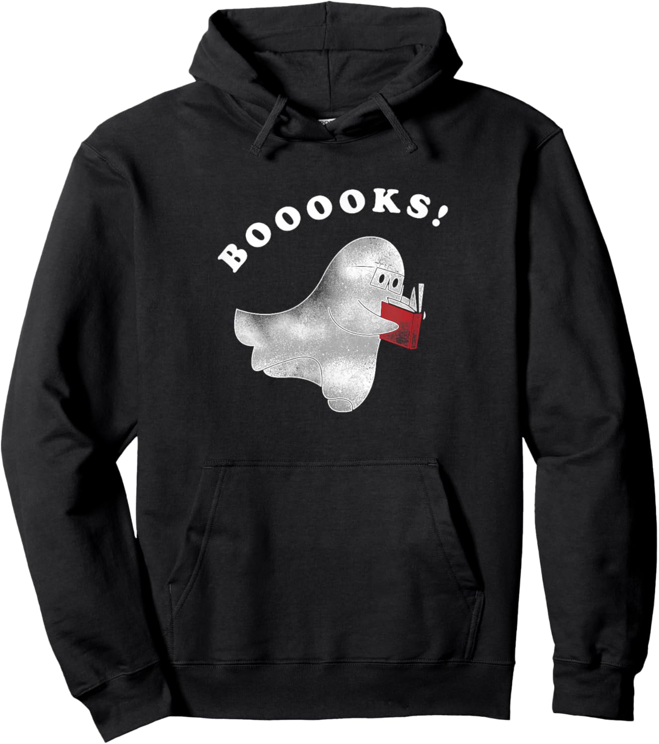 Booooks! Ghost Reading Books Halloween Hoodie - Hoodie | Black